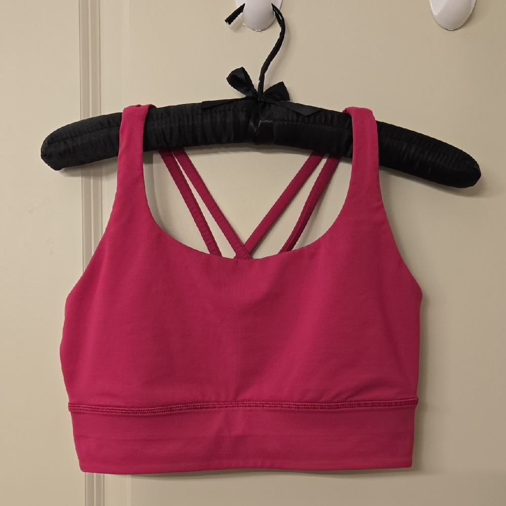 Lululemon Energy Longline Bra - Ripened Raspberry